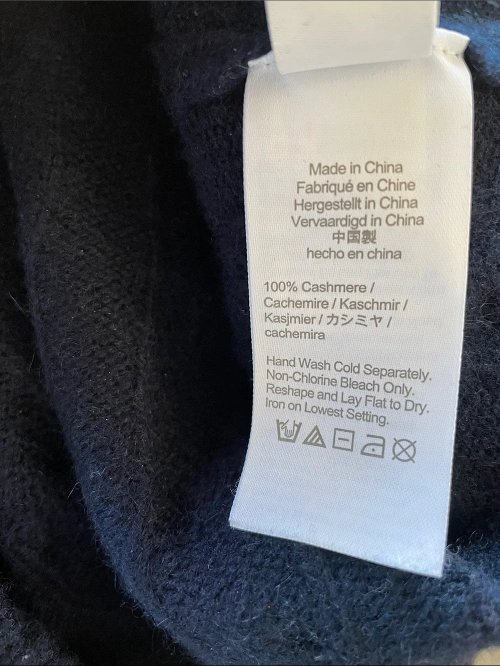 J. Crew‎ Knits Cashmere Men's Navy Cable Knit Crewneck Sweater Large $298